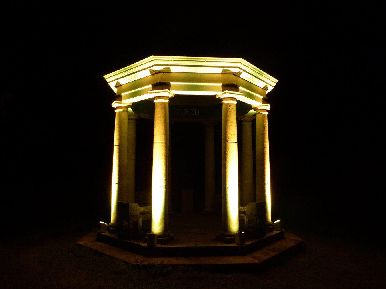 Bignor park - filming & photoshoots temple lit a night
